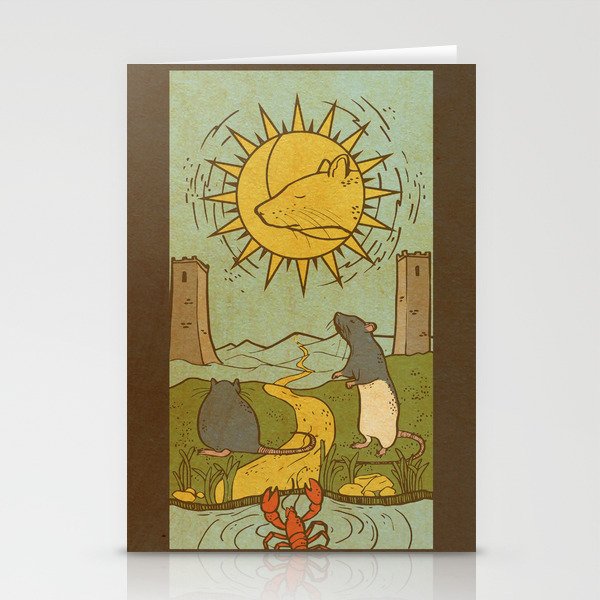 Muroidea Rat Tarot- The Moon Stationery Cards