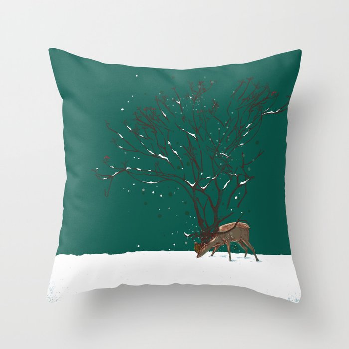 Winter Is All Over You Throw Pillow