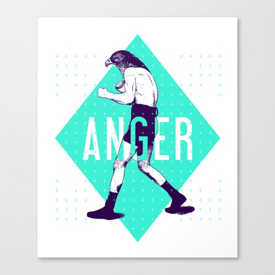 Anger Canvas Print