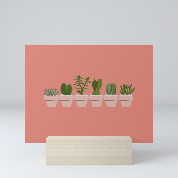 Cacti & Succulents Mini Art Print