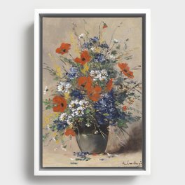 Eugène Henri Cauchois - Summer Flowers Bouquet (1911) Framed Canvas