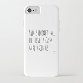 Love Story iPhone Case