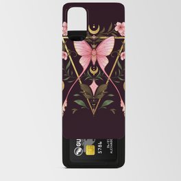 Pink Silk Moth Android Card Case