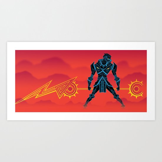 VEKTOR KNIGHT Art Print