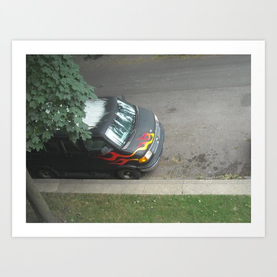 Smokin'! ~ 70s-ish van Art Print