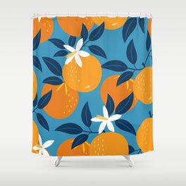 Orange fruits pattern Shower Curtain