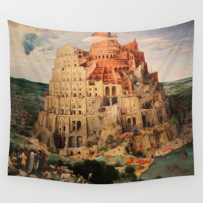 The Tower of Babel by Pieter Bruegel the Elder Wall Tapestry