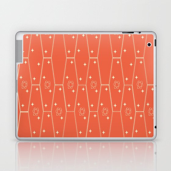Mid-Century Modern Elongated Hexagon Atomic Star Pattern 1.0 Laptop & iPad Skin