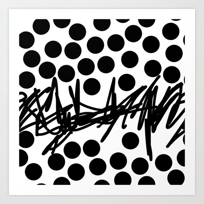Polka Dot Madness Art Print