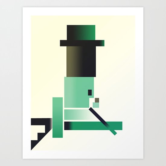 Hats and Ladders Art Print