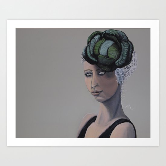 Cabbage Head 2 Art Print