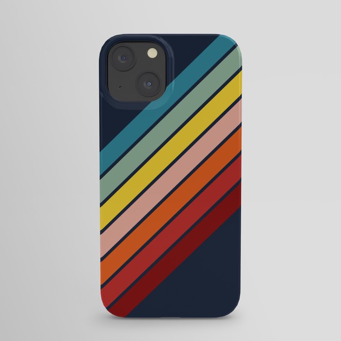 Lumumbu - 70s Vintage Style Retro Summer Stripes iPhone Case