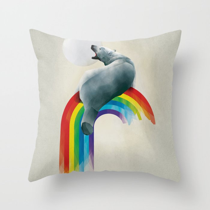 North Pole No IceSheets Throw Pillow