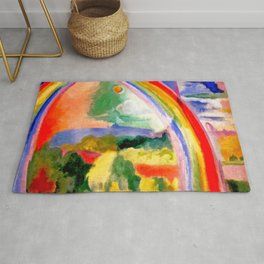 Robert Delaunay - The Rainbow Area & Throw Rug