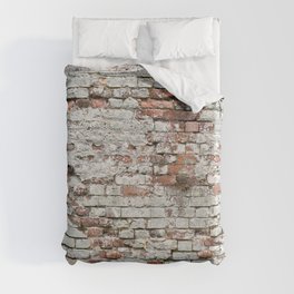 Endless seamless pattern of old brick wall  Duvet Cover
