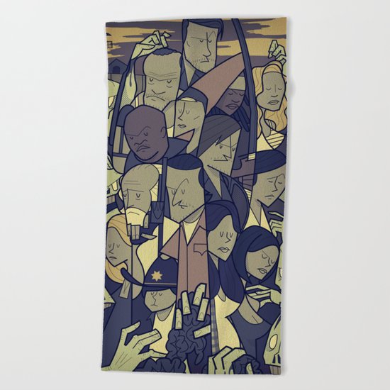 The Walking Dead Beach Towel