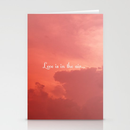 Love Is In The Air Stationery Cards