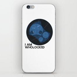 I AM WHOLOCKED (Text) - Doctor Who / Sherlock iPhone Skin