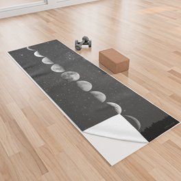 Moon Mat in Black and White Yoga Towel