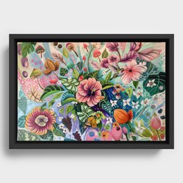 Flower Bomb Framed Canvas