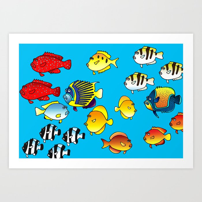 Tropical Fish 2 Art Print By Jasontrivettart