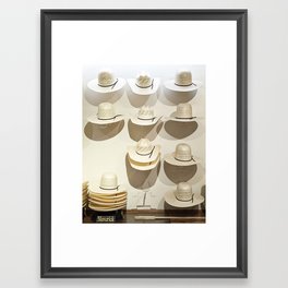 Maverick Cowboy Hat Framed Art Print