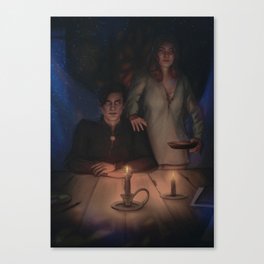 Feyre and Rhysand ACOTAR court of thorns and roses Canvas Print