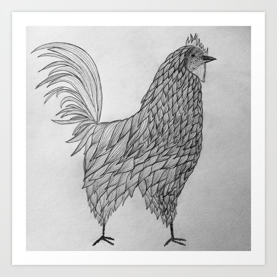 Rooster Art Print