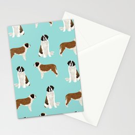 Saint Bernard dog breed pet portrait pure breed unique dogs gifts Stationery Card