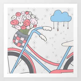 Paris Dreams Ride Art Print