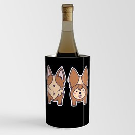 Cute Anime Dog Manga Kawaii Puppy Dog Wine Chiller