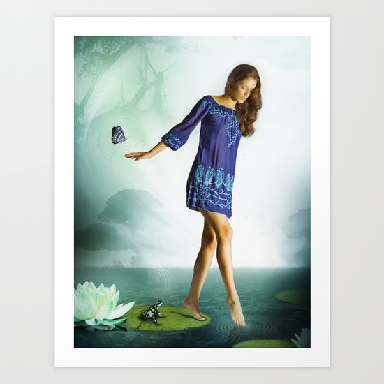 The Lili & The Frog Art Print