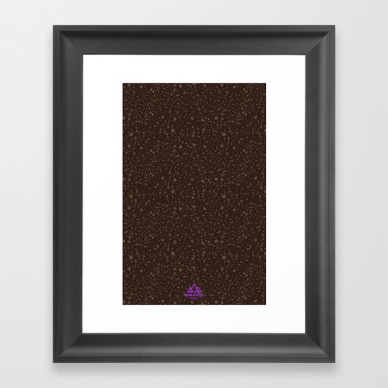 Trail Status / Brown Framed Art Print