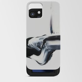 Black and White Brushstroke iPhone Card Case