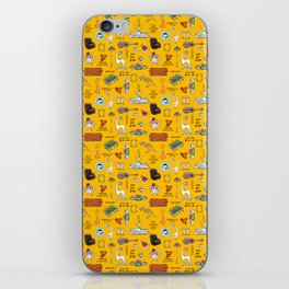 Friends TV Show Tribute Yellow Pattern iPhone Skin