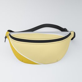 Diagonal Color Block in Yellows and Gray Fanny Pack