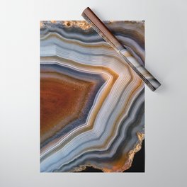 Layered agate geode 3163 Wrapping Paper