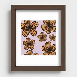 Yellow Flower Field Recessed Framed Print