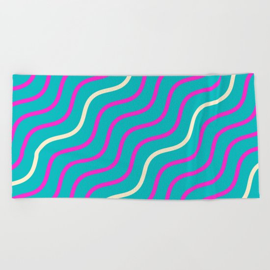 Summer Waves Beach Towel