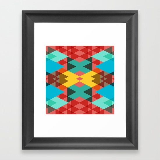 Geometric Crazy 3D Framed Art Print