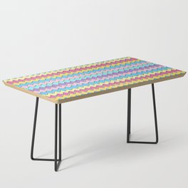 Abstract futuristic pattern in  Y2K bug style  Coffee Table