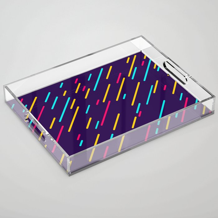 Slanted Lines Acrylic Tray