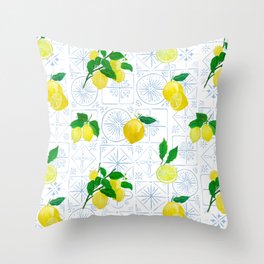 Italian lemons Throw Pillow
