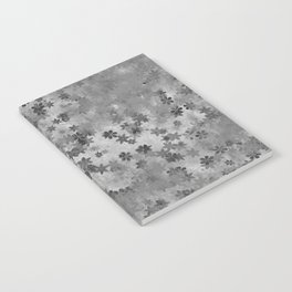 Grey flowers Notebook