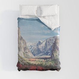 Tunnel View Yosemite Valley Duvet Cover