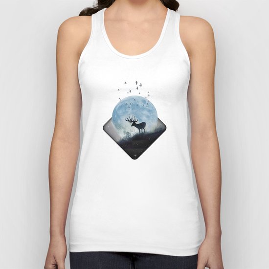blue moon spill Unisex Tank Top