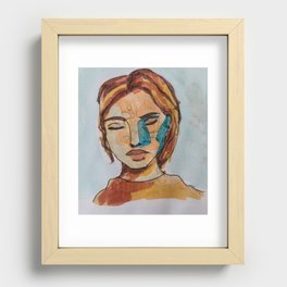 A Girl Recessed Framed Print