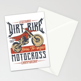 Legendary Dirt Bike Motocross Stationery Cards
