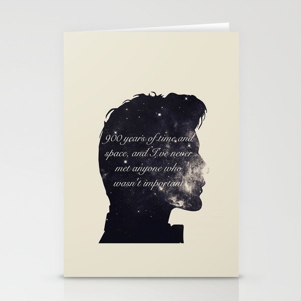 Doctor Who Eleventh Doctor Quote in Space Stationery Cards