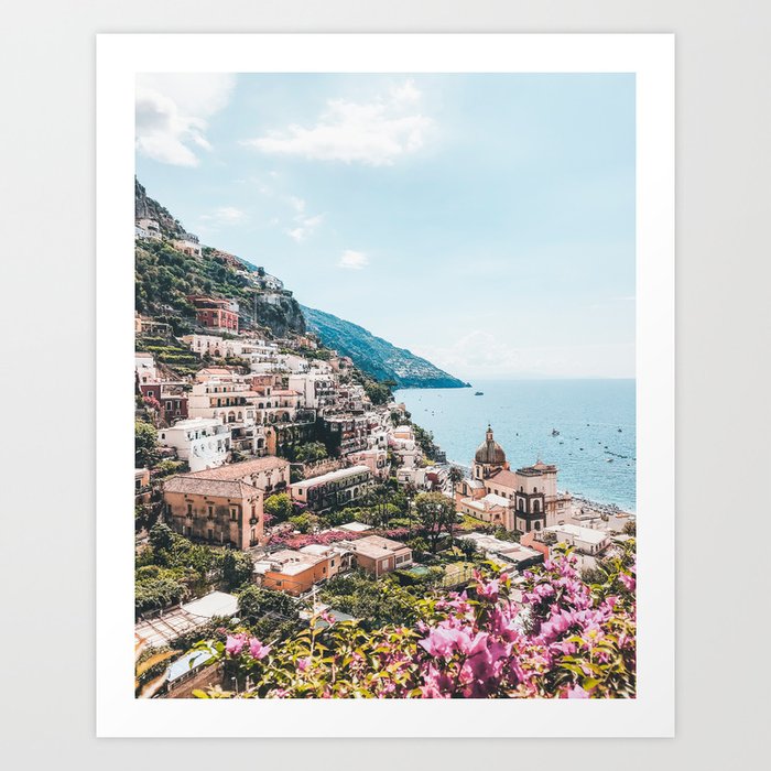 Amalfi Coast Italy, Travel Photography Art Print